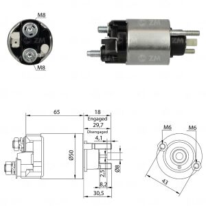 Zm 708 MARŞ OTOMATİĞİ 12V DAIHATSU HI - JET
