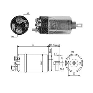 Zm 722 MARŞ OTOMATİĞİ 12V VOLVO 0 - 240 - 340 - 360 - 740 - 760 - 940 - 960