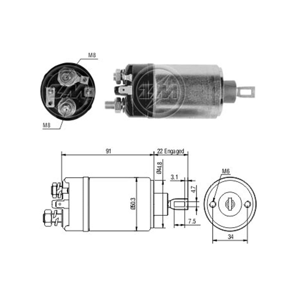 Zm 724 MARŞ OTOMATİĞİ 12V SKODA 100 - 110