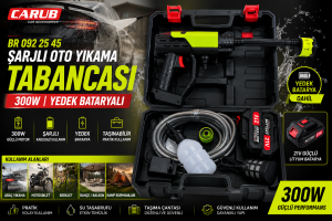 Şarjlı Ve Yüksek Basınçlı Oto Yıkama Ve Sulama Tabancası 300W BR0922545