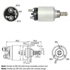 Zm 731 MARŞ OTOMATİĞİ 12V FIAT-IVECO 110 - 13 - 130 - 13 - 75 - 9 - 80 - 13 - 80 - 9 - 90 - 13