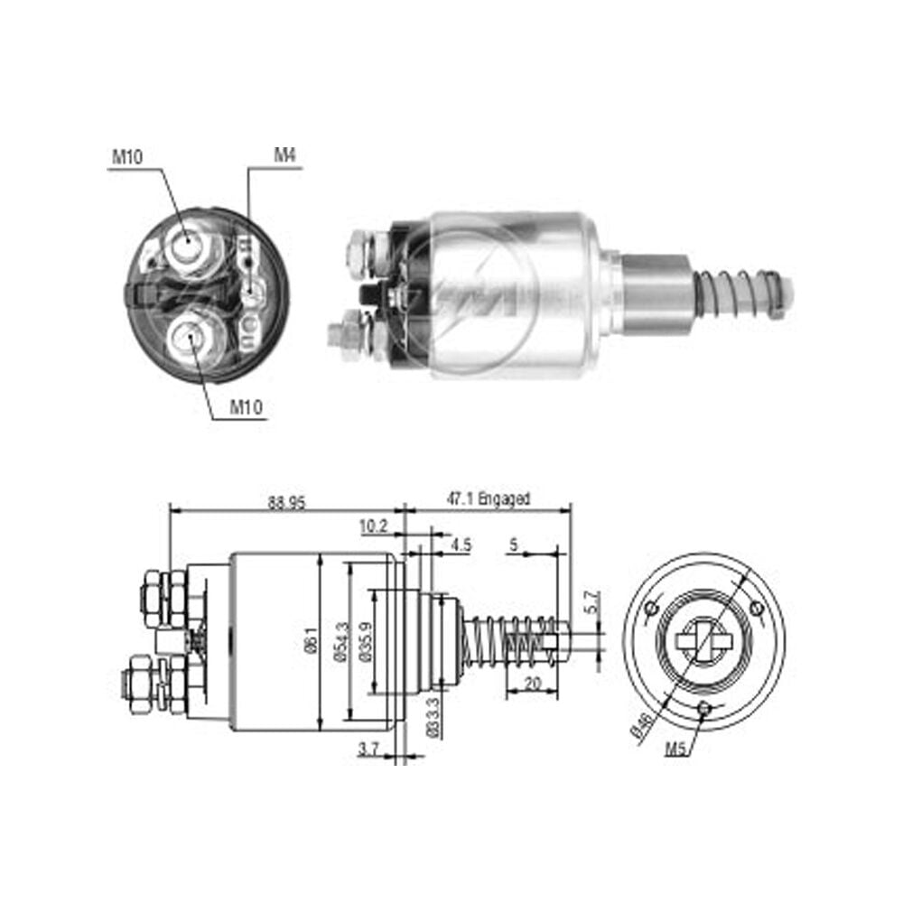 Zm 734 MARŞ OTOMATİĞİ 12V FIAT-IVECO 110 - 13 - 130 - 13 - 75 - 9 - 80 - 13 - 80 - 9 - 90 - 13