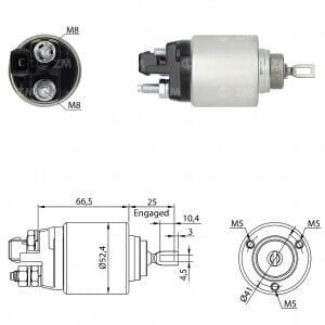 Zm 7381 MARŞ OTOMATİĞİ 12V AUDI A3 / BMW 3 SERIES / SEAT ALHAMBRA - LEON / SKODA FABIA - OCTAVIA / VOLKSWAGEN BORA