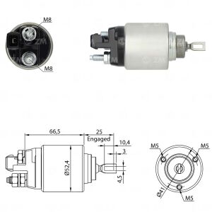 Zm 7381 MARŞ OTOMATİĞİ 12V AUDI A3 / BMW 3 SERIES / SEAT ALHAMBRA - LEON / SKODA FABIA - OCTAVIA / VOLKSWAGEN BORA