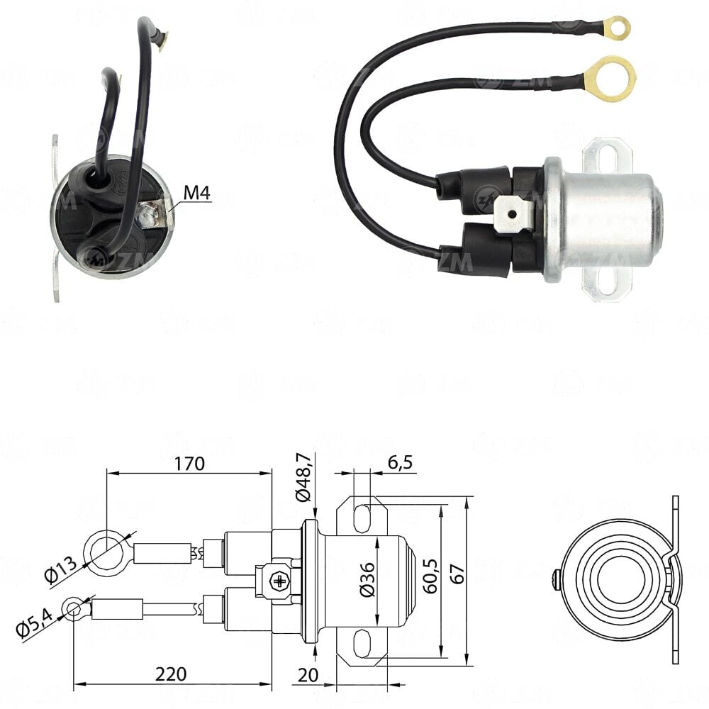 Zm 7408 MARŞ OTOMATİĞİ 24V 37MT - 41MT MERCEDES-BENZ 1632 - 1634 - 1938 - 1944 - 2638 L - LS - LK YARDIMCI OTOMATIK