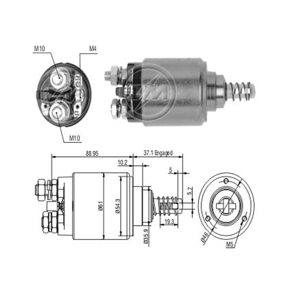 Zm 743 MARŞ OTOMATİĞİ 12V DEUTZ M 3330 - M 980 / LAMBORGHINI 100 - 600 / STEYR 8000
