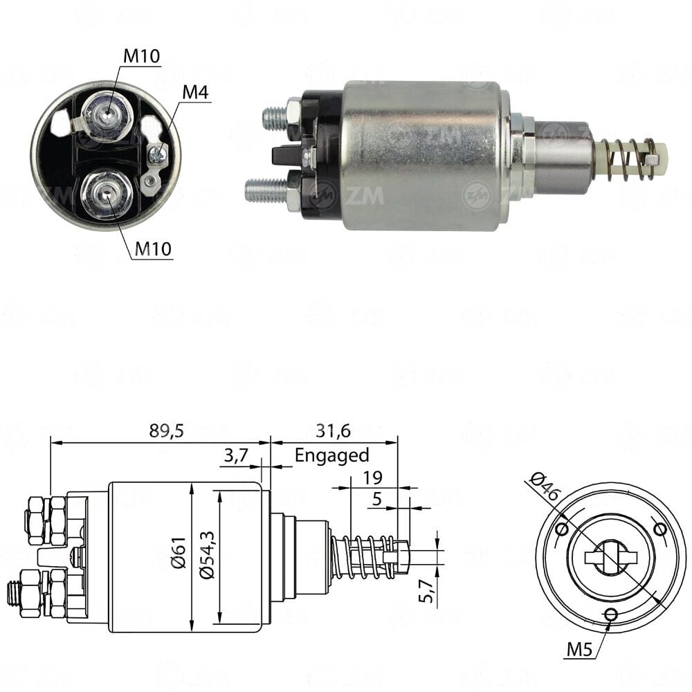 Zm 744 MARŞ OTOMATİĞİ 12V ALFA ROMEO / MERCEDES-BENZ / VOLVO