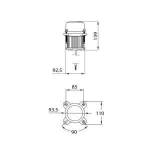 Dasteri DSL-LB10 LED Kısa Far Gündüz Farı ve Ön Pozisyon Lambası 10-30V 15W 1250 Lümen
