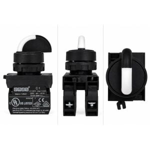 EMAS CP101S30 2NO II-0-I 60° Kalıcı Seçici Buton 22 mm