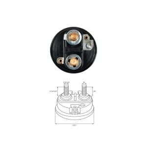 ZM 597.91 Marş Otomatik Kapağı 12V Land Rover / Renault 9 / Peugeot / Citroen Eski Model (CBS-P511 - ZM-597