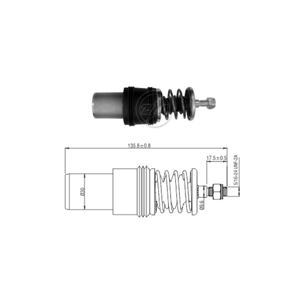ZM 950.94 Marş Otomatik Pistonu 24V 40MT - 50MT Caterpillar İş Makinası (ZM-950 - SDE-0950 - SS-1871)