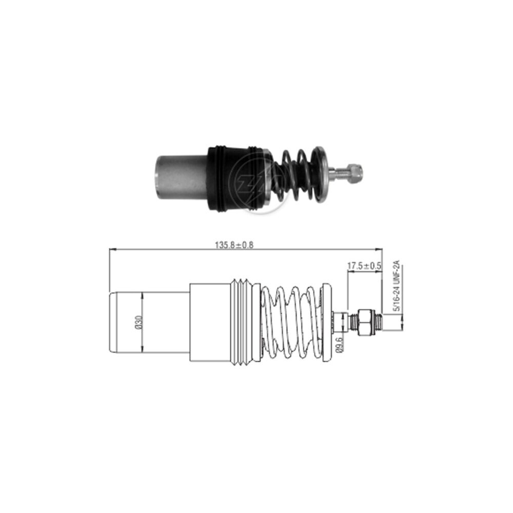ZM 950.94 Marş Otomatik Pistonu 24V 40MT - 50MT Caterpillar İş Makinası (ZM-950 - SDE-0950 - SS-1871)