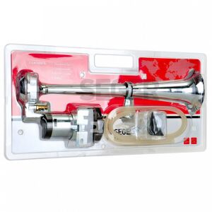 SEGER-83Km Marin Kompresörlü Korna 24V, Krom Borulu