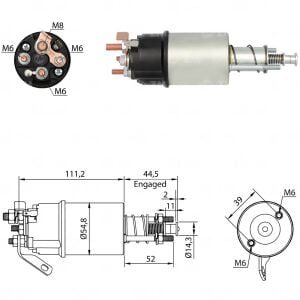 ZM 610 Marş Otomatiği 12V Ford / BMC (CBS-L801 - OYP-10136 - SS-707)