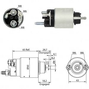 ZM 8708 Marş Otomatiği 12V Ford E150 - E250 - E350 - E450 - F150 - F250 - F350 - F450 - F550 - Mustang / Lincoln Navigator
