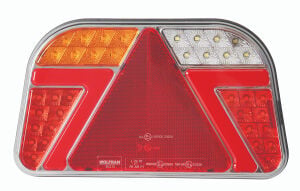 Led 7 Fonksiyonlu Arka Stop Lambası Kırmızı-Amber-Beyaz 10-30V E9 Belgeli Sol