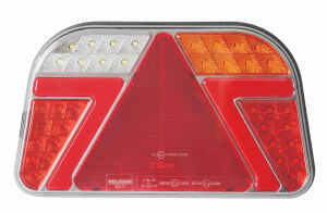 Led 7 Fonksiyonlu Arka Stop Lambası Kırmızı-Amber-Beyaz 10-30V E9 Belgeli Sağ