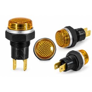 EMAS S140S1 12V Sarı Göz Lambası 14 mm Sinyal İkaz Lambası