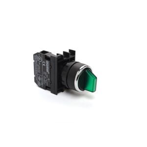 EMAS B100SL20Y 1NO (0-I) 60° Kalıcı Işıklı Yeşil Seçici Buton 22 mm IP50
