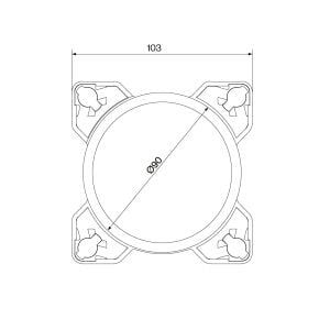 SANEL S811 LED Uzun Far 90 mm 12V-24v