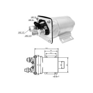 ZM 951 Marş Otomatiği 12V 40MT - 50MT Caterpillar İş Makinası (SDE-0951 - SS-1870 - UMO-2234)
