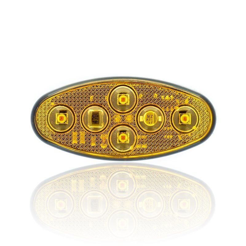 Sanell Animasyonlu 12-24V Universal Elip 4 Led Dış Makan Uyumlu Sarı SBEF4Y