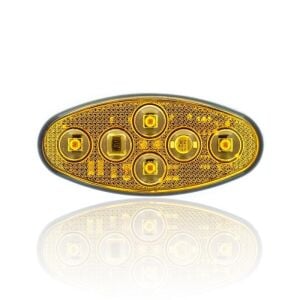 Sanell Animasyonlu 12-24V Universal Elip 4 Led Dış Makan Uyumlu Sarı SBEF4Y