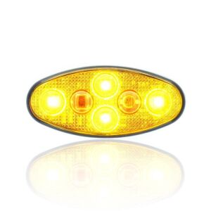 Sanell Animasyonlu 12-24V Universal Elip 4 Led Dış Makan Uyumlu Sarı SBEF4Y