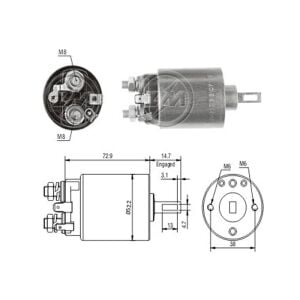 ZM 787 Marş Otomatiği 12V Volvo 240 - 340 - 740 / Penta Marin