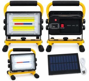 Carub 4500203 Lambada Solar 30W Güneş Enerjili LED Projektör 16000mAh Şarjlı 4 Modlu Taşınabilir Kamp ve Çalışma Lambası