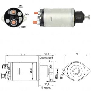 ZM 810 Marş Otomatiği 24V 28MT BMC Profesyonel