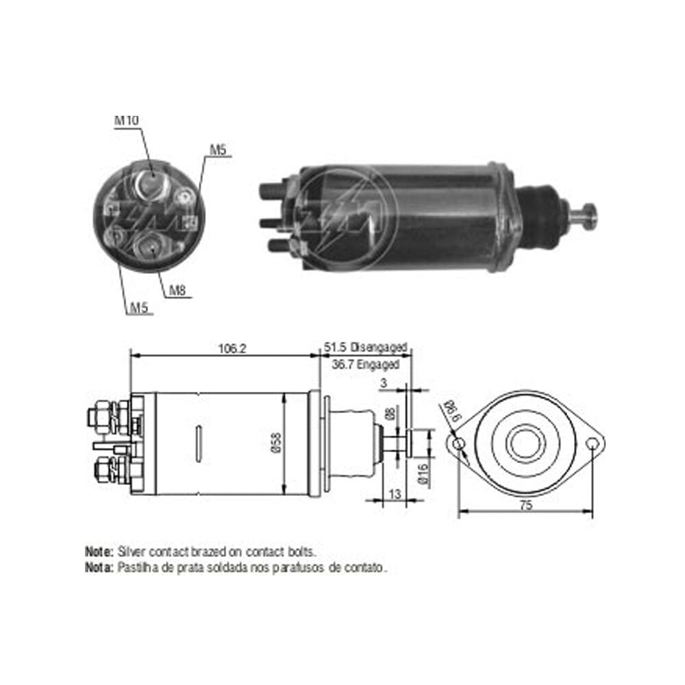 ZM 811 Marş Otomatiği 24V 28MT John Deere İş Makinası (CBS-1165)