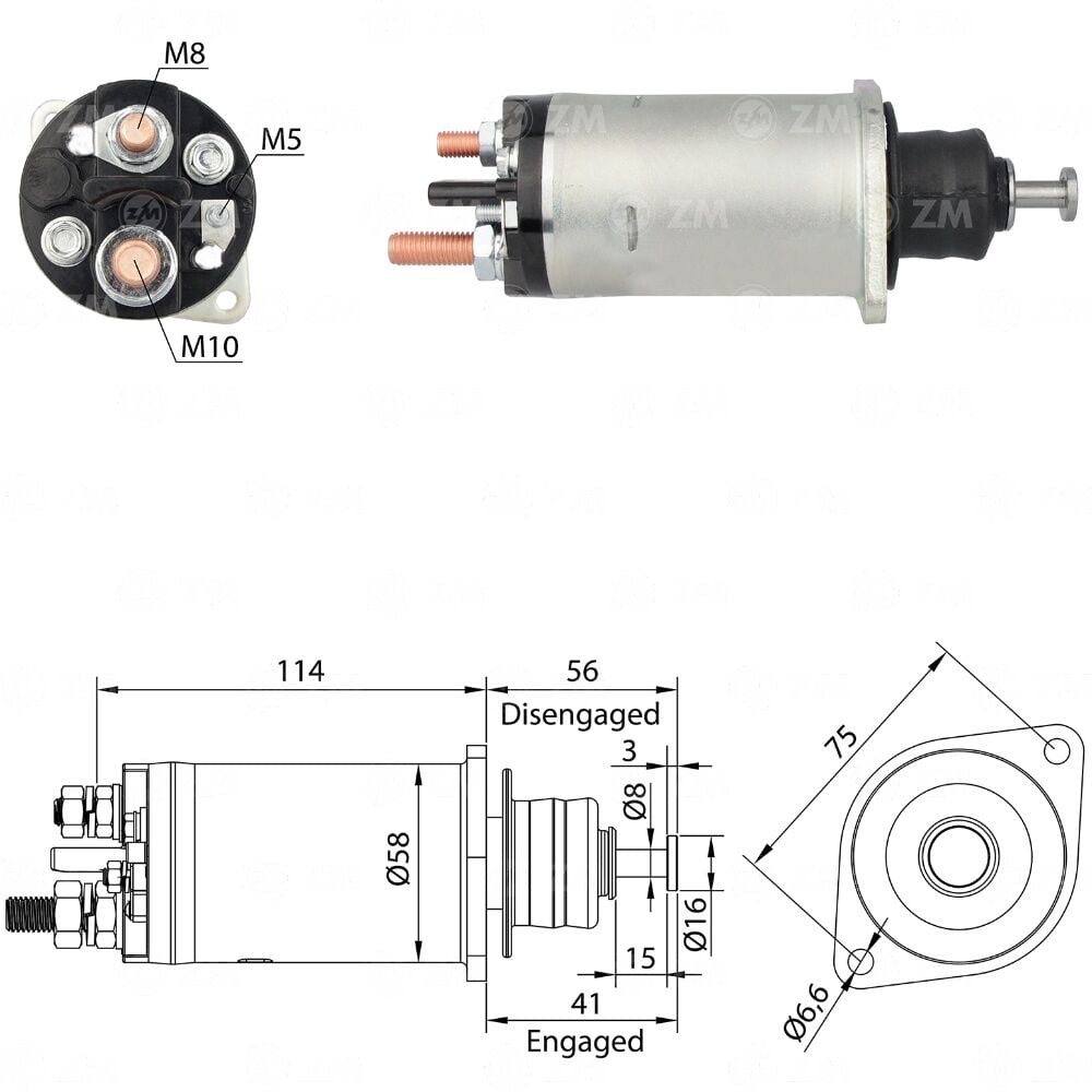 ZM 818 Marş Otomatiği 12V 29MT Ford / Mercedes-Benz