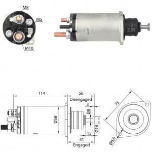 ZM 818 Marş Otomatiği 12V 29MT Ford / Mercedes-Benz