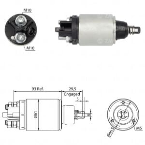 ZM 826 Marş Otomatiği 12V Case / JCB / Massey Ferguson / Perkins / Valtra
