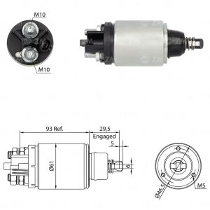 ZM 826 Marş Otomatiği 12V Case / JCB / Massey Ferguson / Perkins / Valtra