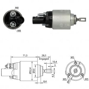 ZM 8381 Marş Otomatiği 12V Audi A3 - TT / Seat / Skoda / Volkswagen