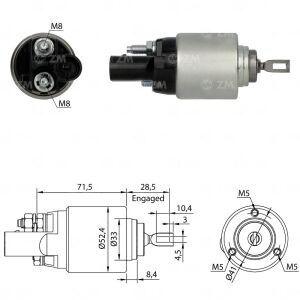 ZM 8381 Marş Otomatiği 12V Audi A3 - TT / Seat / Skoda / Volkswagen