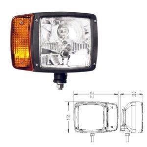 İş Makinası Ön Far Kablolu Sağ 12V - 206276-YKRH12V