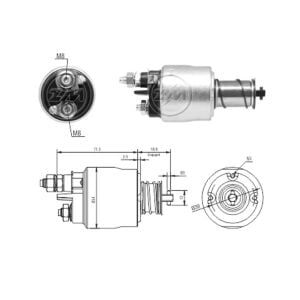 ZM 8495 Marş Otomatiği 12V Alfa Romeo MiTo / Fiat Benzinli Araçlar / Ford Ka / Lancia Benzinli