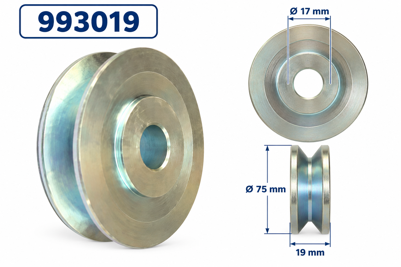 Biesey ASK93019 Otokar Iveco Alternatör Sabit Kasnağı 17x75x19 mm 993019