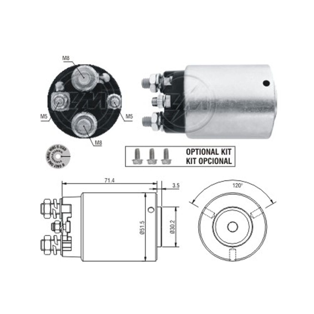 ZM 862 Marş Otomatiği 12V Buick / Chevrolet / Pontiac / GMC