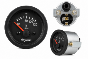 Ölçüsan 113368 Isı (Hararet) Göstergesi 12V 52 mm 40–120°C – BMC Fatih S
