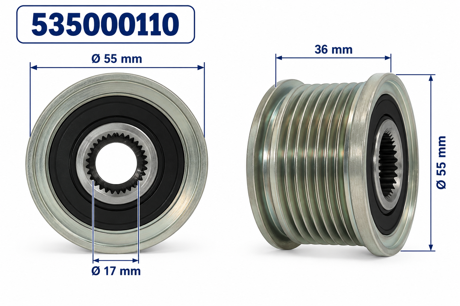 Biesey 4670001 Seat Skoda Volkswagen Alternatör Rulmanlı Kasnağı LUK 535000110