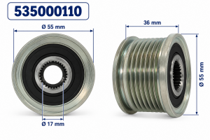 Biesey 4670001 Seat Skoda Volkswagen Alternatör Rulmanlı Kasnağı LUK 535000110