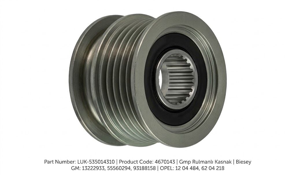 Biesey 4670143 Opel Vauxhall Alternatör Rulmanlı Kasnağı LUK 535014310
