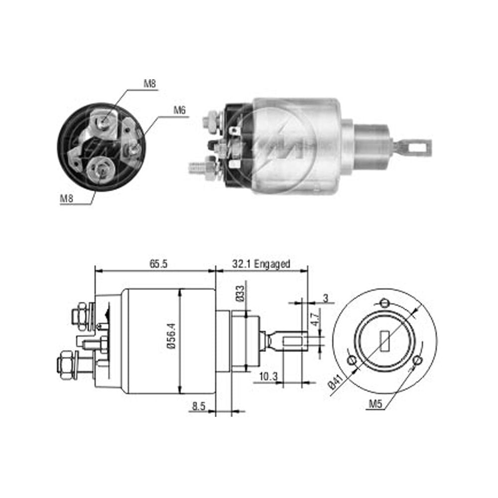ZM 473 Marş Otomatiği 12V Volkswagen / Porsche 911 3.6 - 3.8