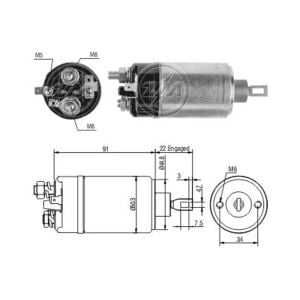 ZM 623 Marş Otomatiği 12V Ford / Lamborghini / Porsche / Audi / Volkswagen