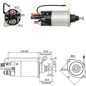 ZM 1841 Marş Otomatiği 24V 39MT Kulaklı 10511409