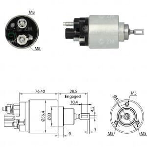 ZM 1978 Marş Otomatiği 12V Soketli F000SH008-153